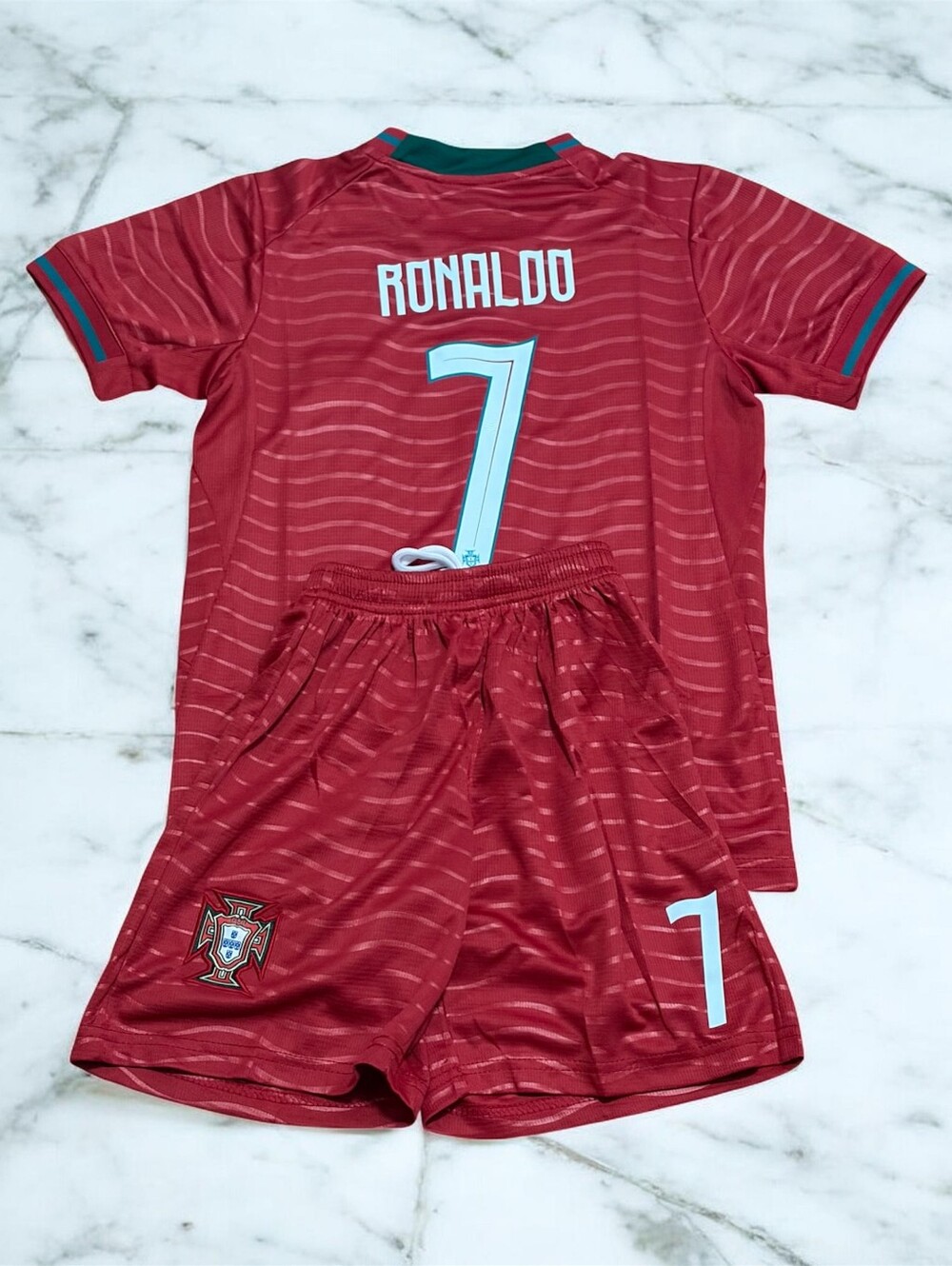 Ronaldo Portugal 2026 Home Kids Jersey Shorts Set